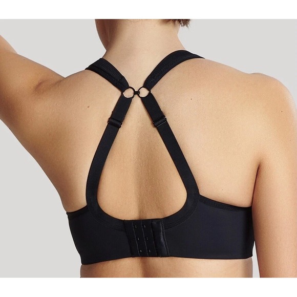 Panache Sport Black Underwired High Impact Sports Bra Full Cup Support 36GG - Picture 4 of 12
